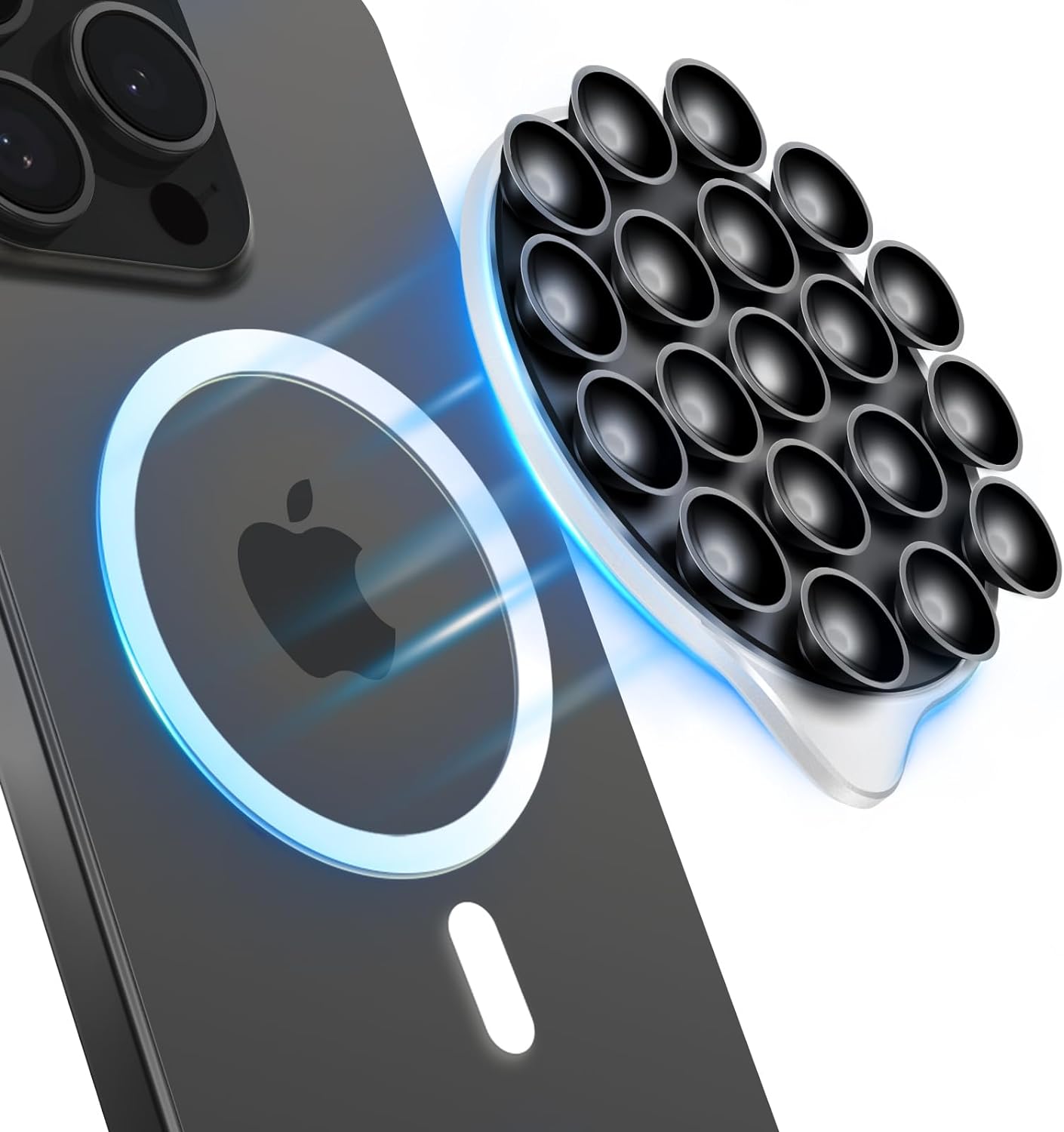 MagSuction Silicone Suction Cup Phone Mount for MagSafe iPhone