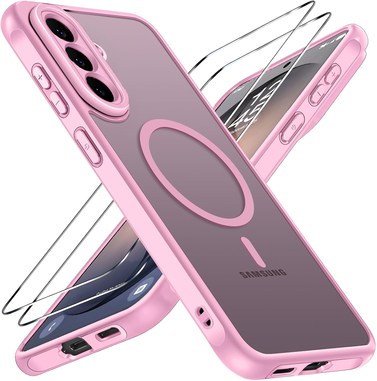 ivoler 3 in 1 Magnetisch H¨¹lle f¨¹r Samsung Galaxy S26 FE ,Matt Rosa