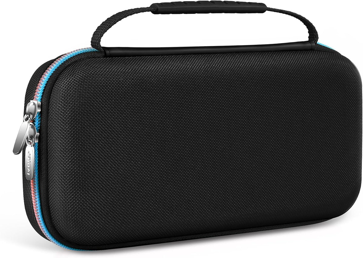 ivoler Torba kompatybilna z Nintendo Switch 2 model 2025, przeno?na ochronna twarda obudowa, etui z miejscem na 12 gier i innymi akcesoriami (12 cali)