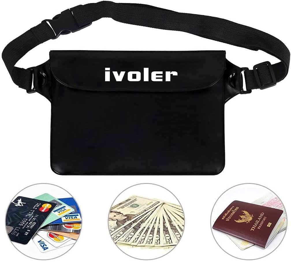 ivoler Waterproof Pouch Bag, 2 Pack Universal Waterproof Case Dry Bag for Beach
