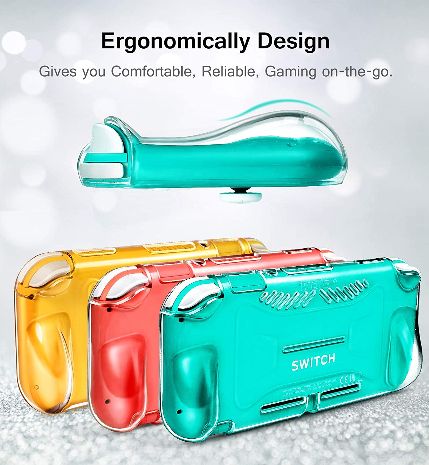 Portable TPU Protective Case for Nintendo Switch Lite with Screen Protector