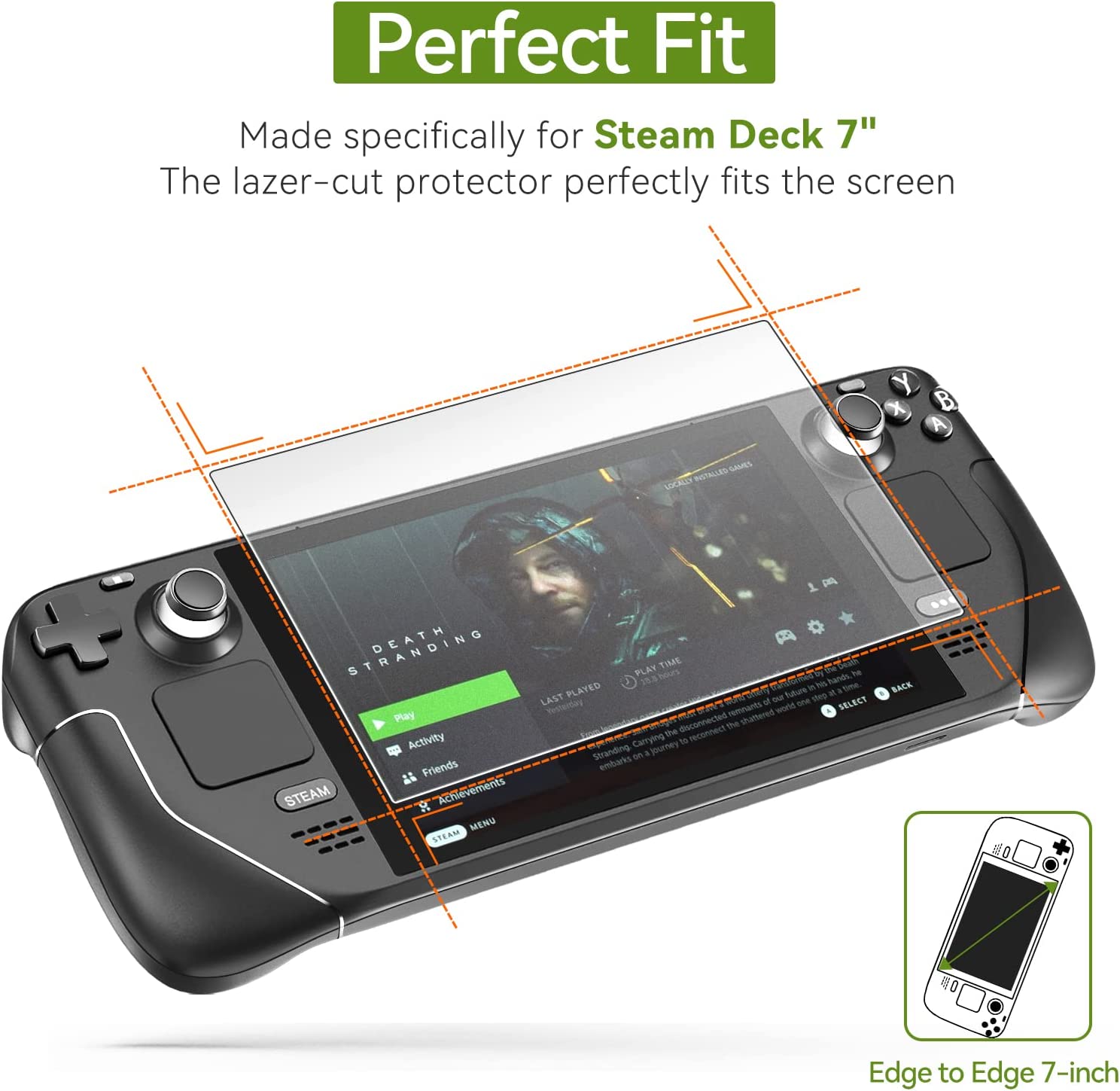 Steam Deck Screen Protectors with Installation Frame Tool