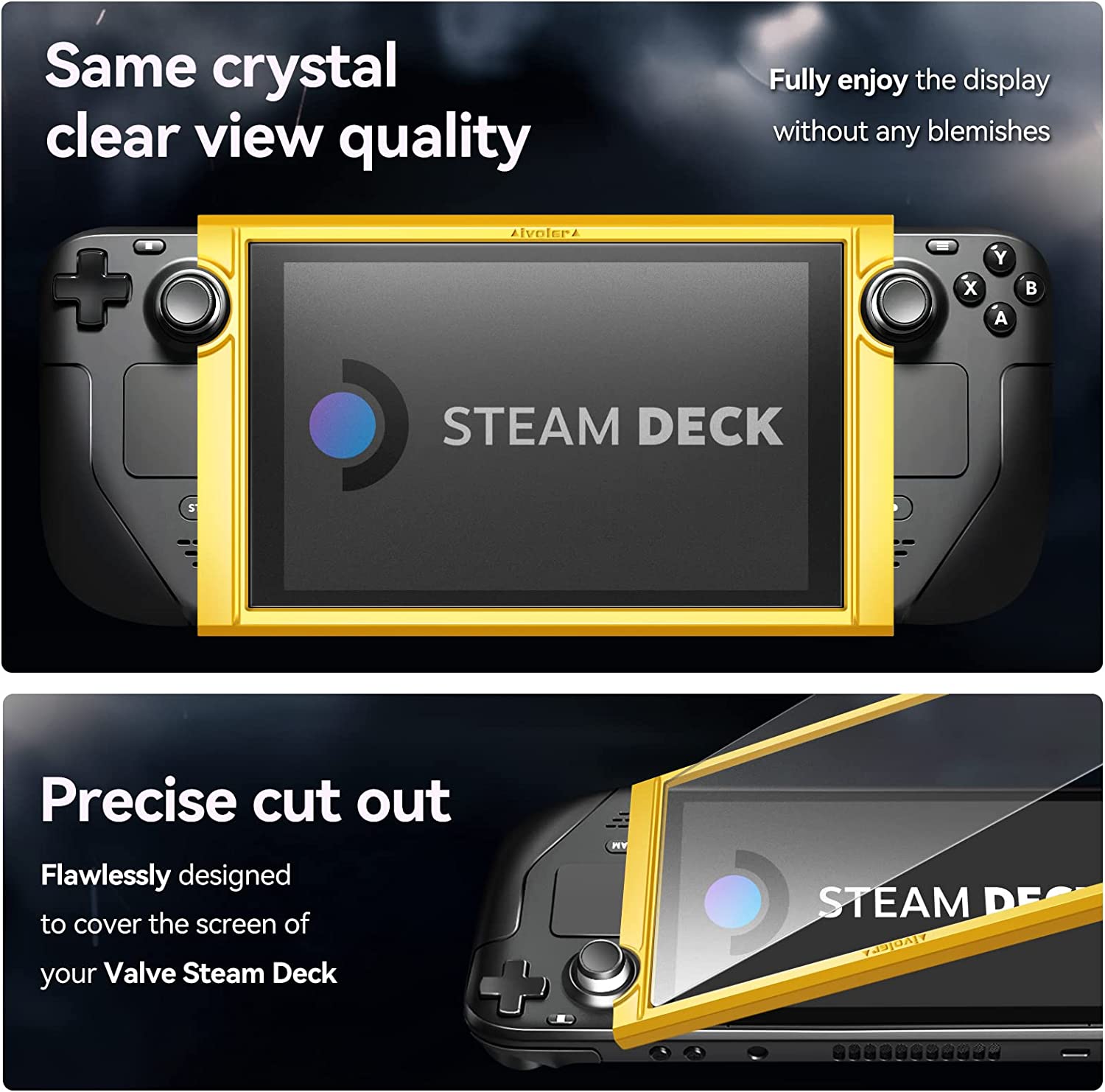 Steam Deck Screen Protectors with Installation Frame Tool