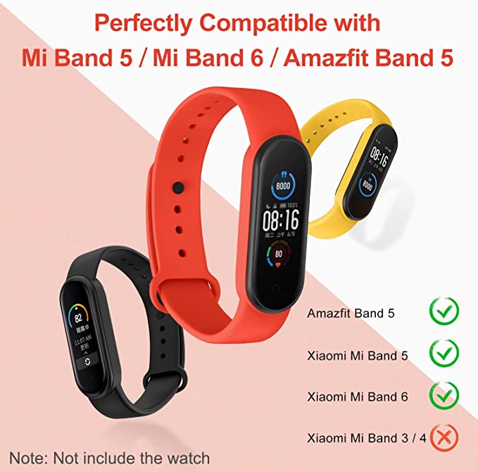iVoler Cinturino Mi Band 6/6 NFC/Mi Band 5/Amazfit Band 5
