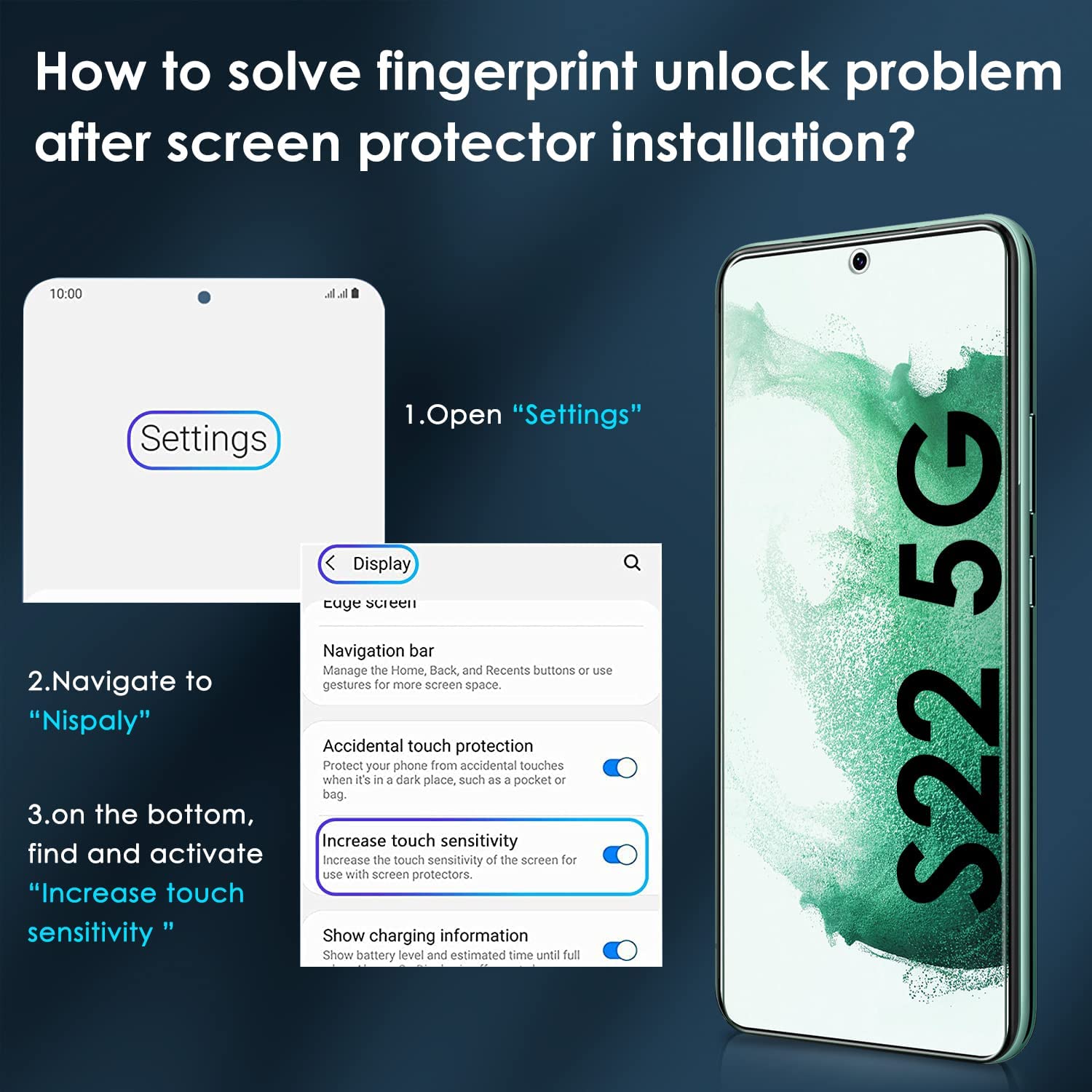 ivoler 4 Pack Screen Protector Compatible with Samsung Galaxy S22 5G/4G(Not for Samsung S22 Plus/Ultra)