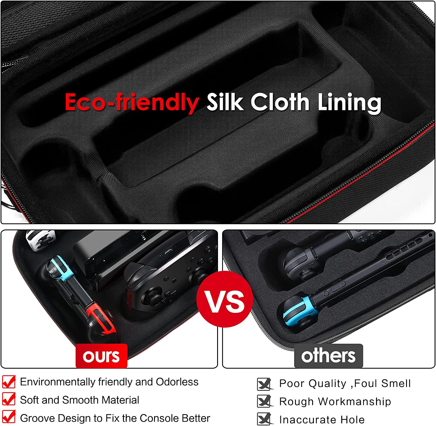 iVoler Carrying Storage Case for Nintendo Switch/Switch OLED Model (2021)