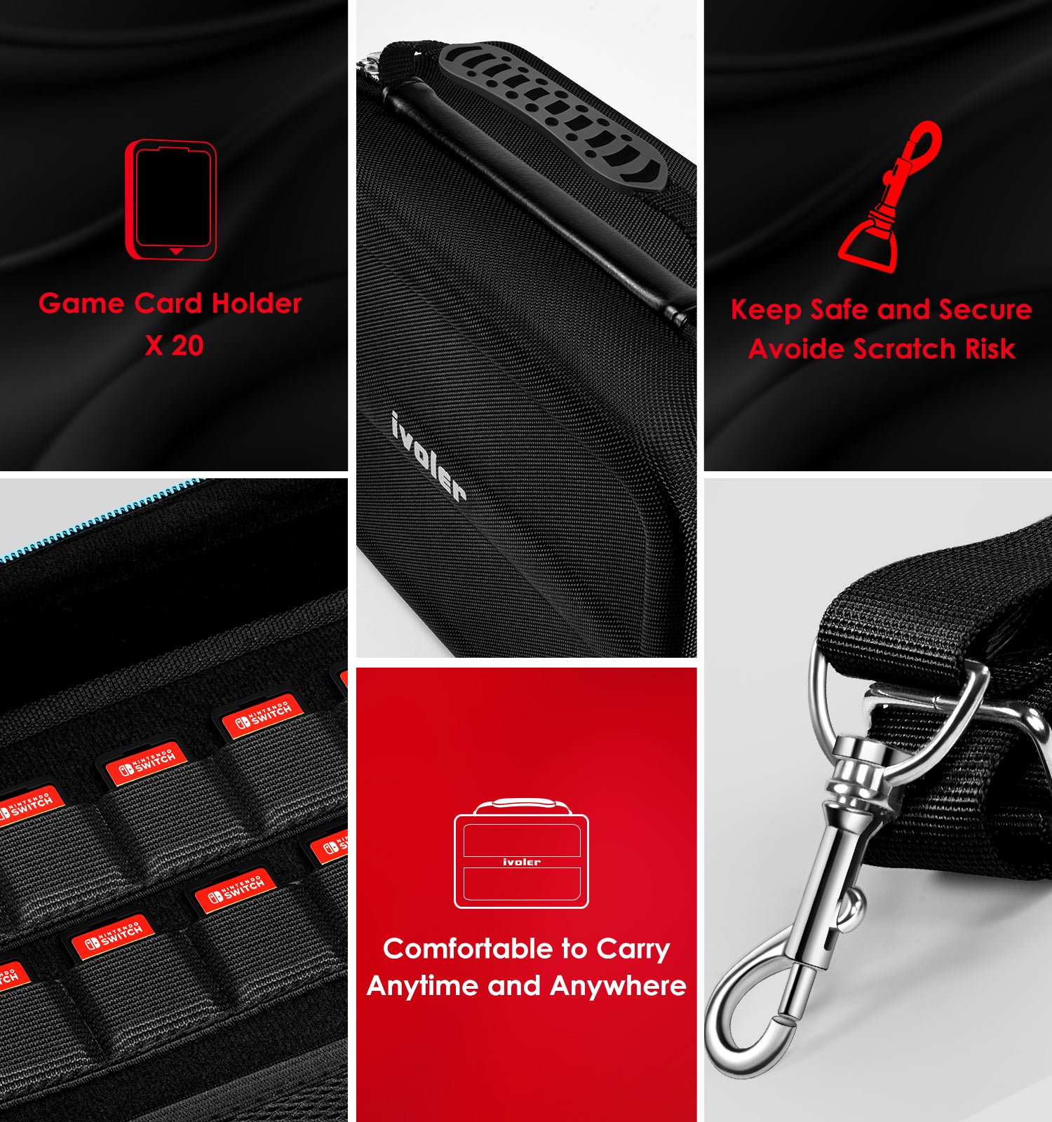 Portable Travel All Protective Hard Carrying Storage All in One Case for Nintendo Switch 2