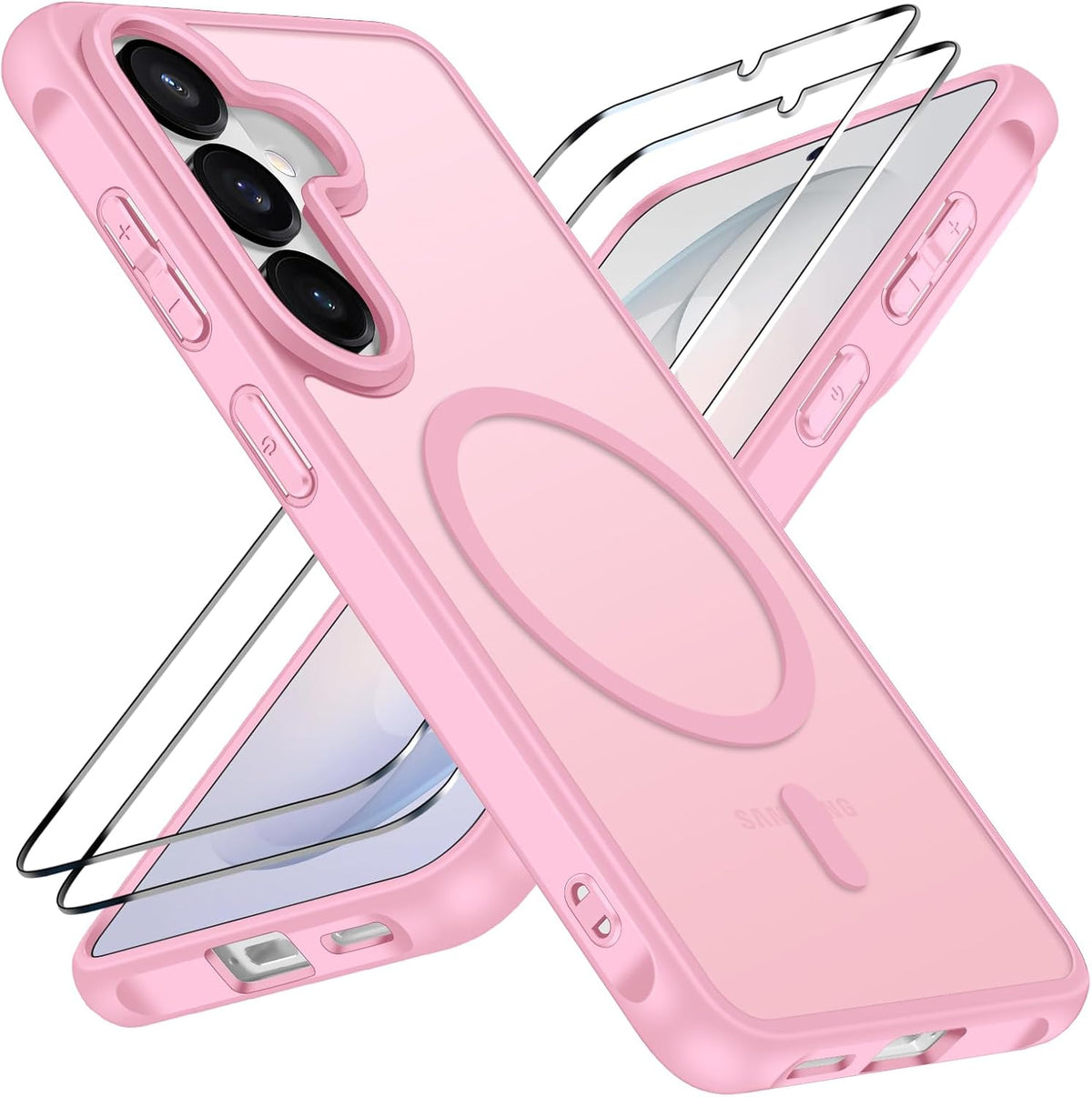 ivoler 3 in 1 Magnetisch H¨¹lle f¨¹r Samsung Galaxy S26 5G, Matt Rosa