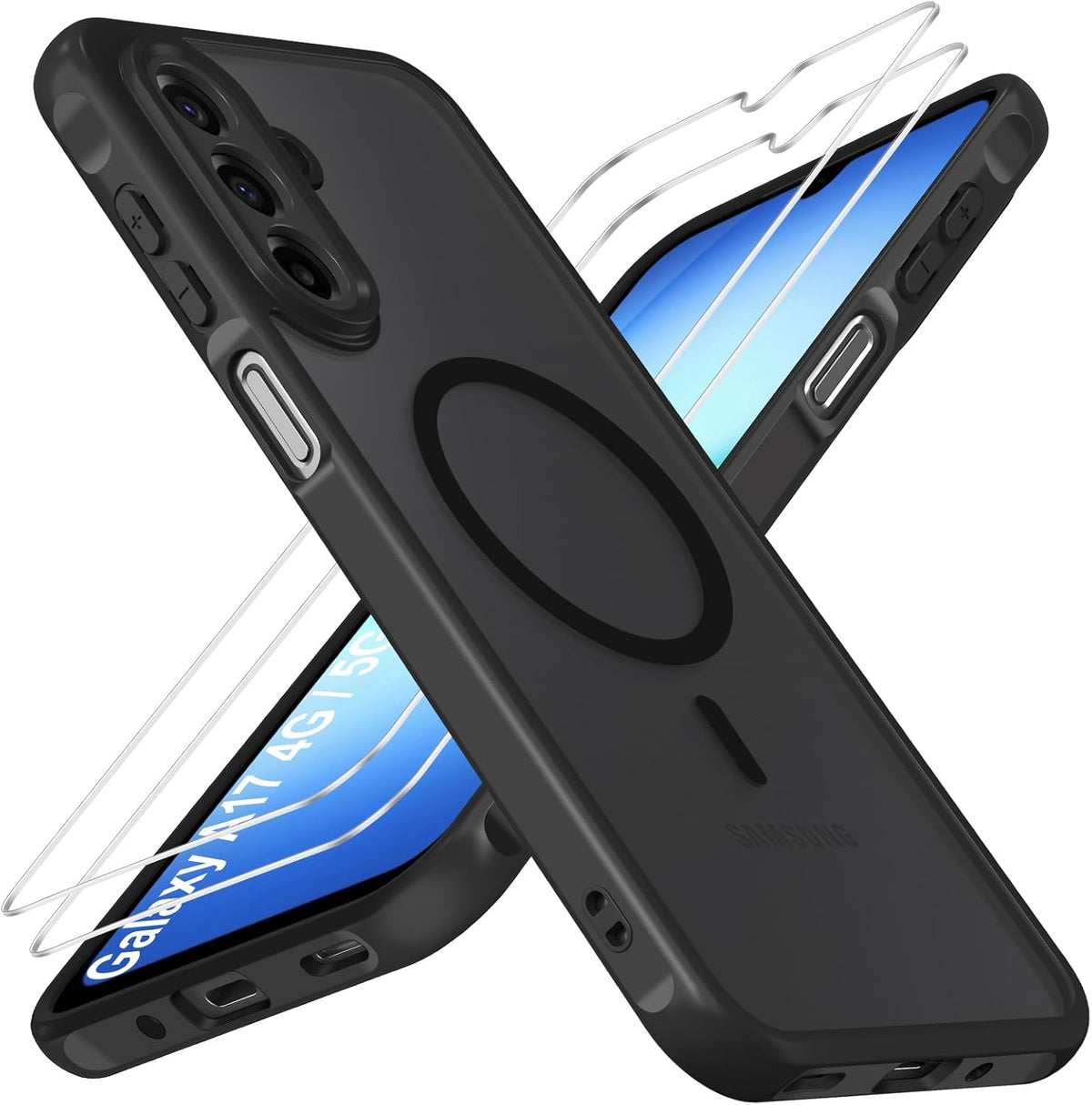 iVoler Cover Magnetica per Samsung Galaxy A18/A17 4G/5G, 2 Pezzi Pellicola