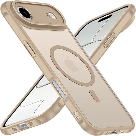 iVoler Cover Magnetica per iPhone Air/17 Air 6.5 Pollici, [Compatibile con MagSafe] [Protezione Antiurto di Grado Militare] Custodia Traslucida Opaca Posteriore Sottile Silicone Protettiva Case