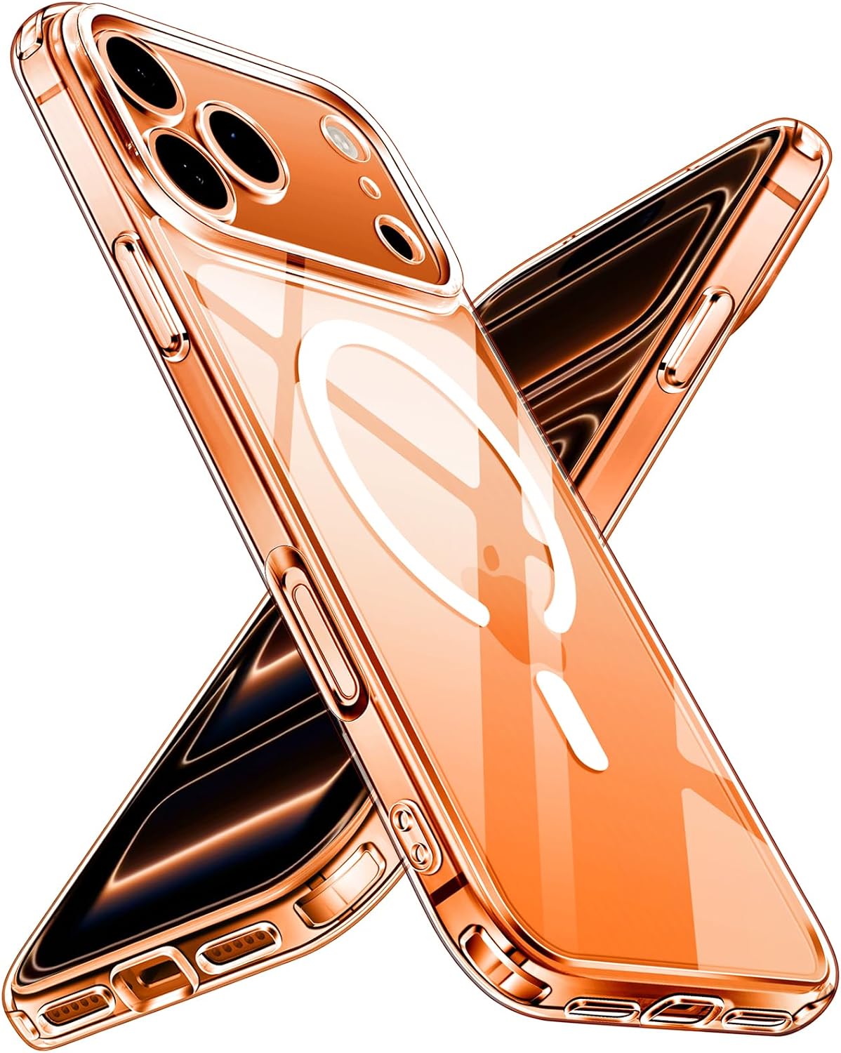 ivoler Etui magnetyczne Clara do 17 Pro, kompatybilne z Magnetyczny, [Anty-?¨®?ty] [Ochrona wojskowa] Etui na telefon zderzak Odporny na wstrz?sy Przezroczysty pokrowiec ochronny