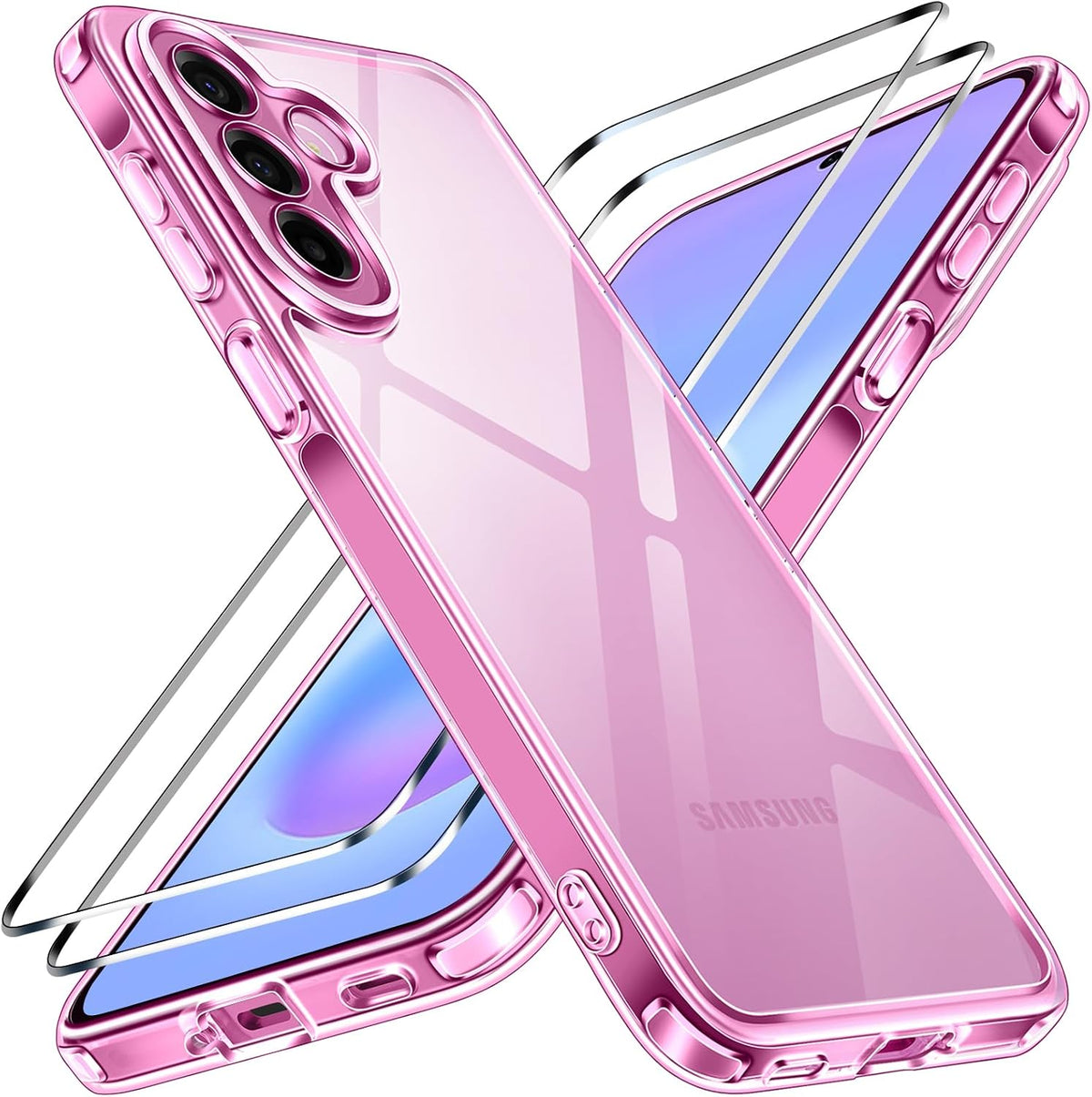 iVoler Cover per Samsung Galaxy A57 5G Anti-Ingiallimento, con 2 Pellicole