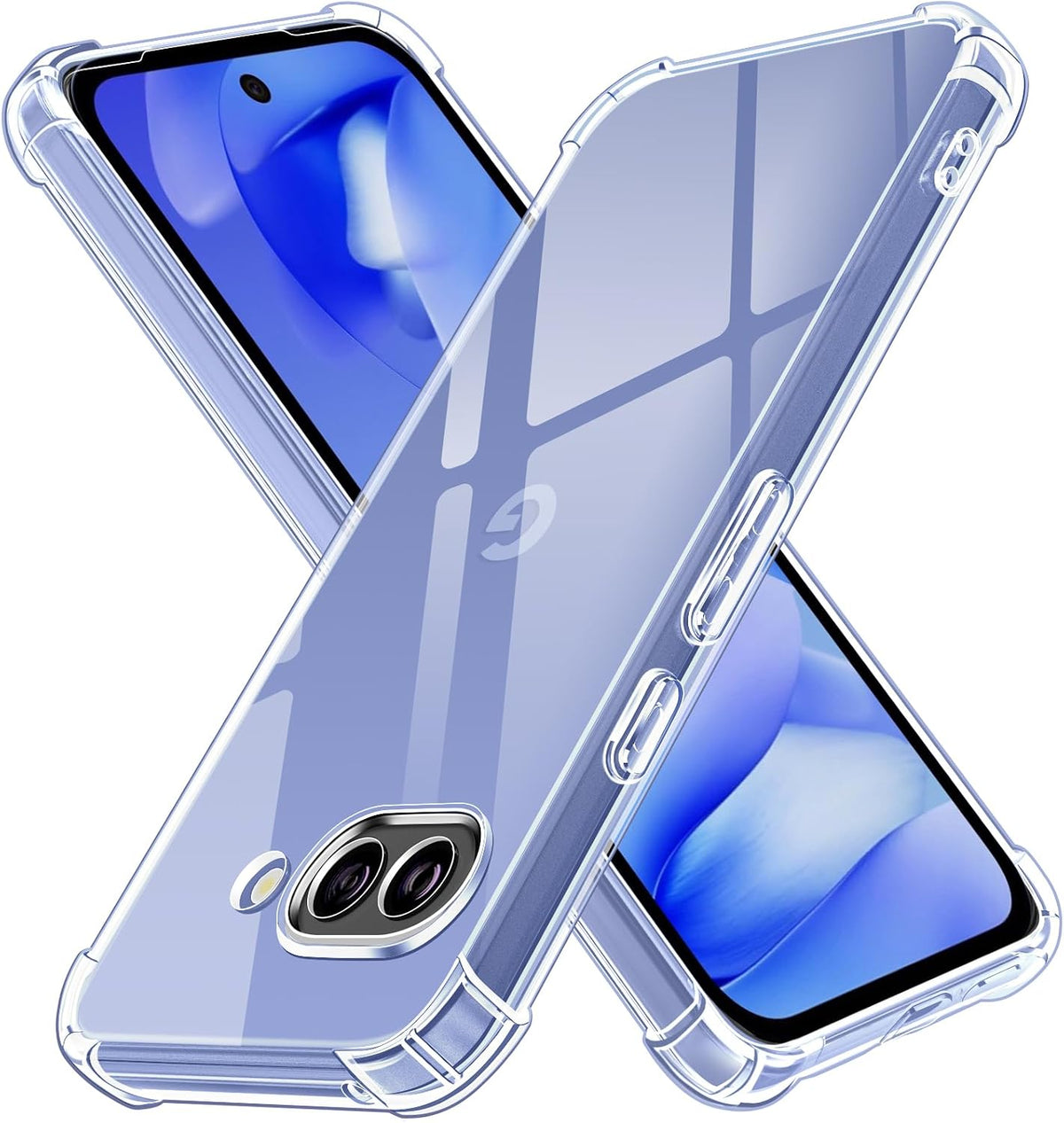 iVoler Coque de protection transparente pour Google Pixel 9A, antichoc, en silicone TPU souple, fine et souple