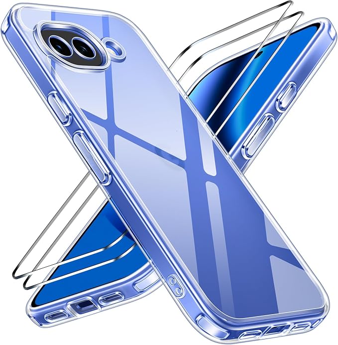 iVoler Cover per Google Pixel 10a con 2 Pezzi Pellicola, Anti-Ingiallimento