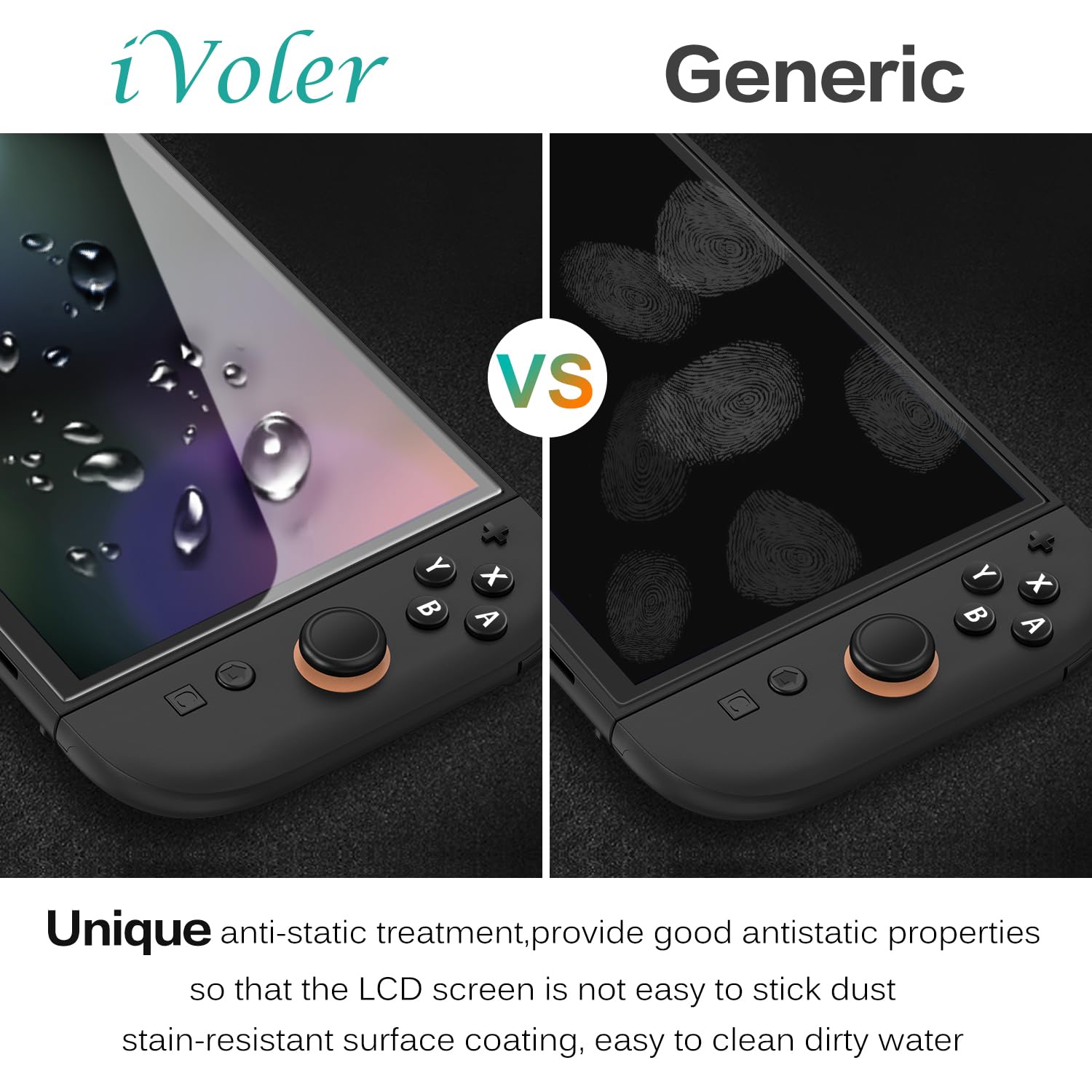 ivoler 3-Pack Screen Protector Tempered Glass for Nintendo Switch 2 Model 2025, Transparent HD Clear Anti-Scratch Screen Protector Accessories for Nintendo Switch 2, [7.9 inch]