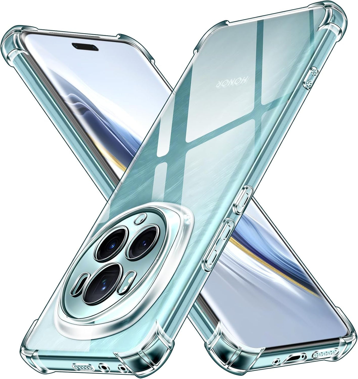 ivoler Przezroczyste, silikonowe etui do Honor Magic6 Pro/Honor Magic 6 Pro, odporne na uderzenia naro?niki ochronne, cienkie, mi?kkie, przezroczyste, elastyczne etui ochronne z termoplastycznego