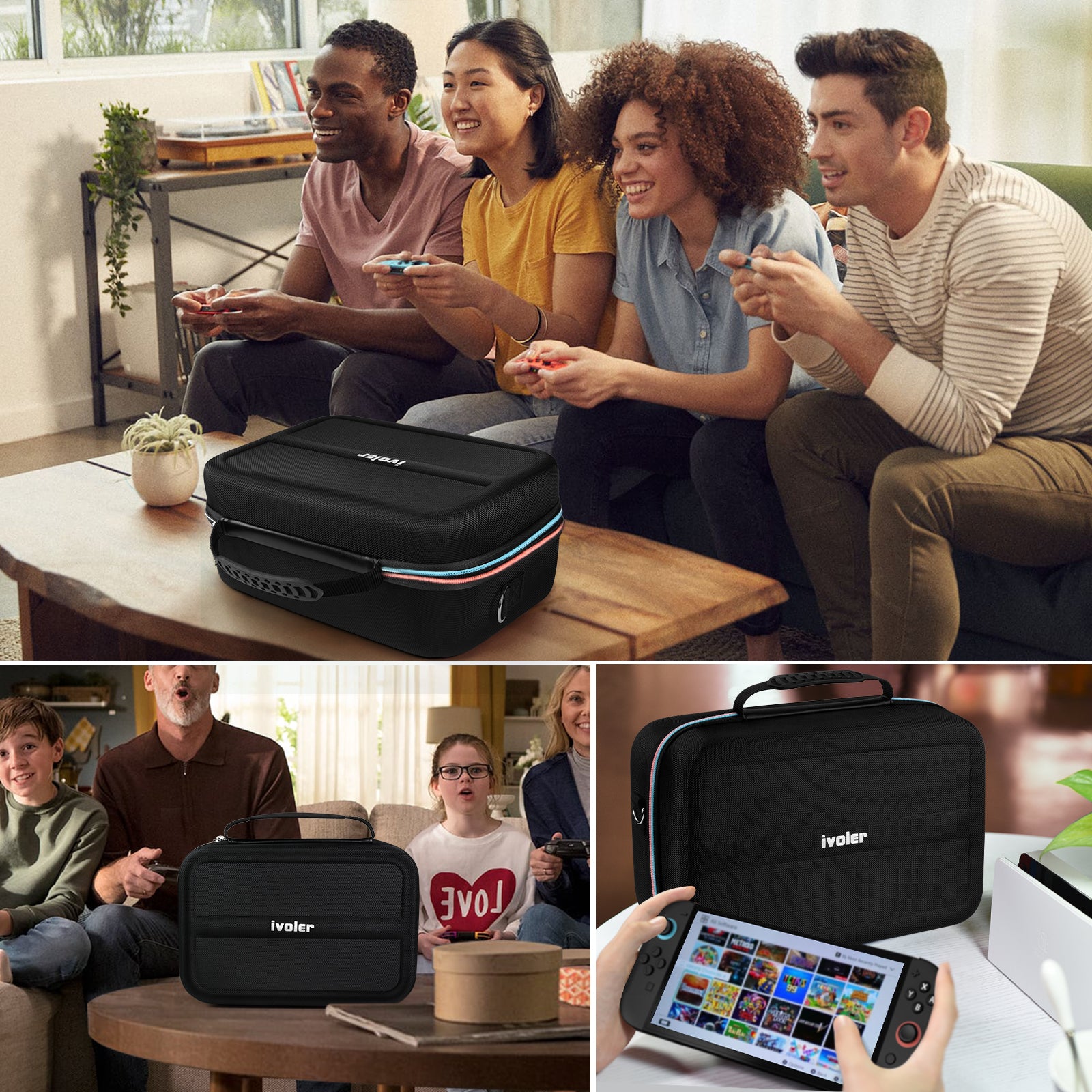 Portable Travel All Protective Hard Carrying Storage All in One Case for Nintendo Switch 2