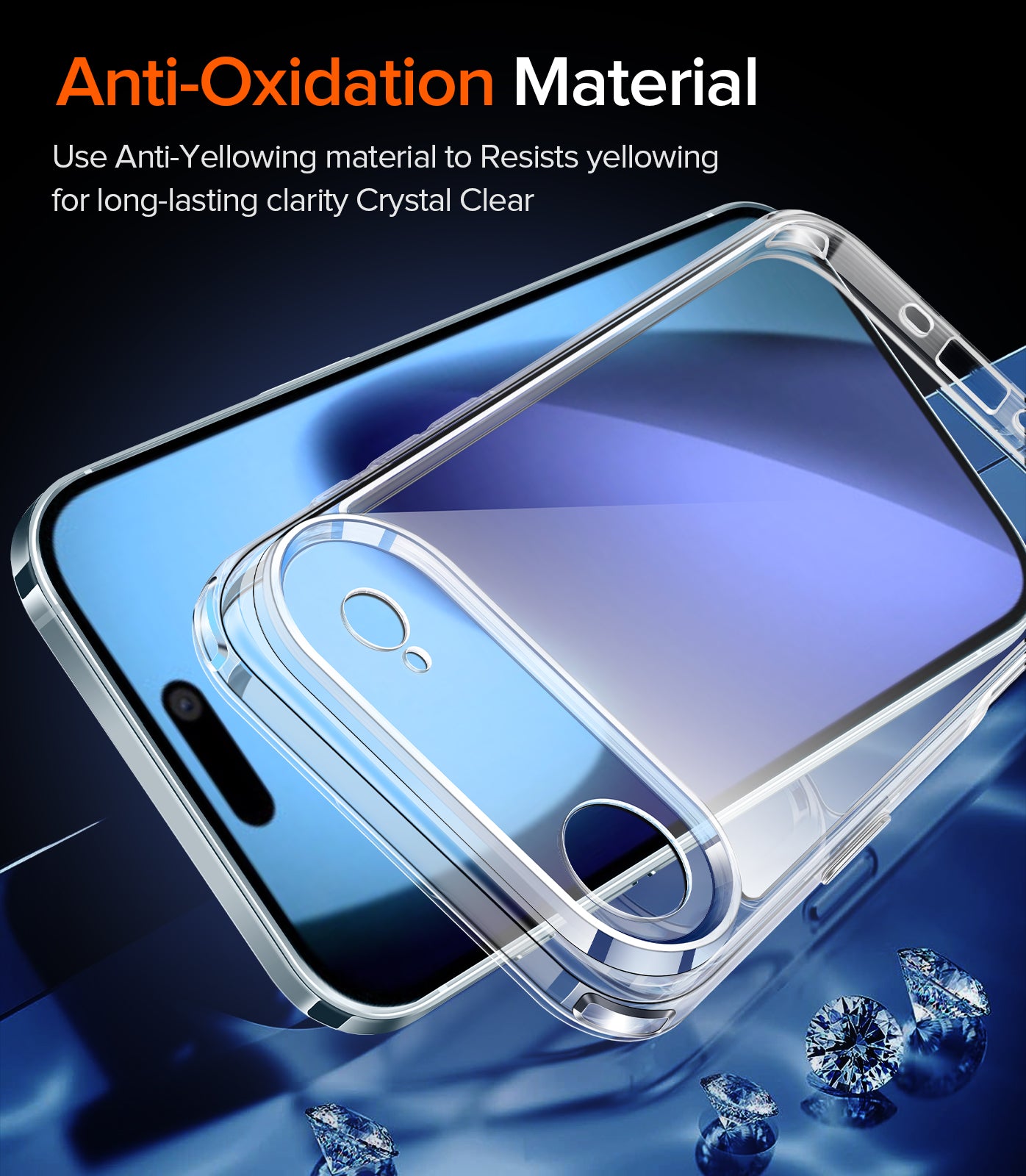 ivoler 3-in-1 Clear Case Designed for Phone 17 Air 6.6'' 2025 with 2 Pack Tempered Glass Screen Protector, Military Shockproof Hard Back Slim for iPhone Cover - Clear