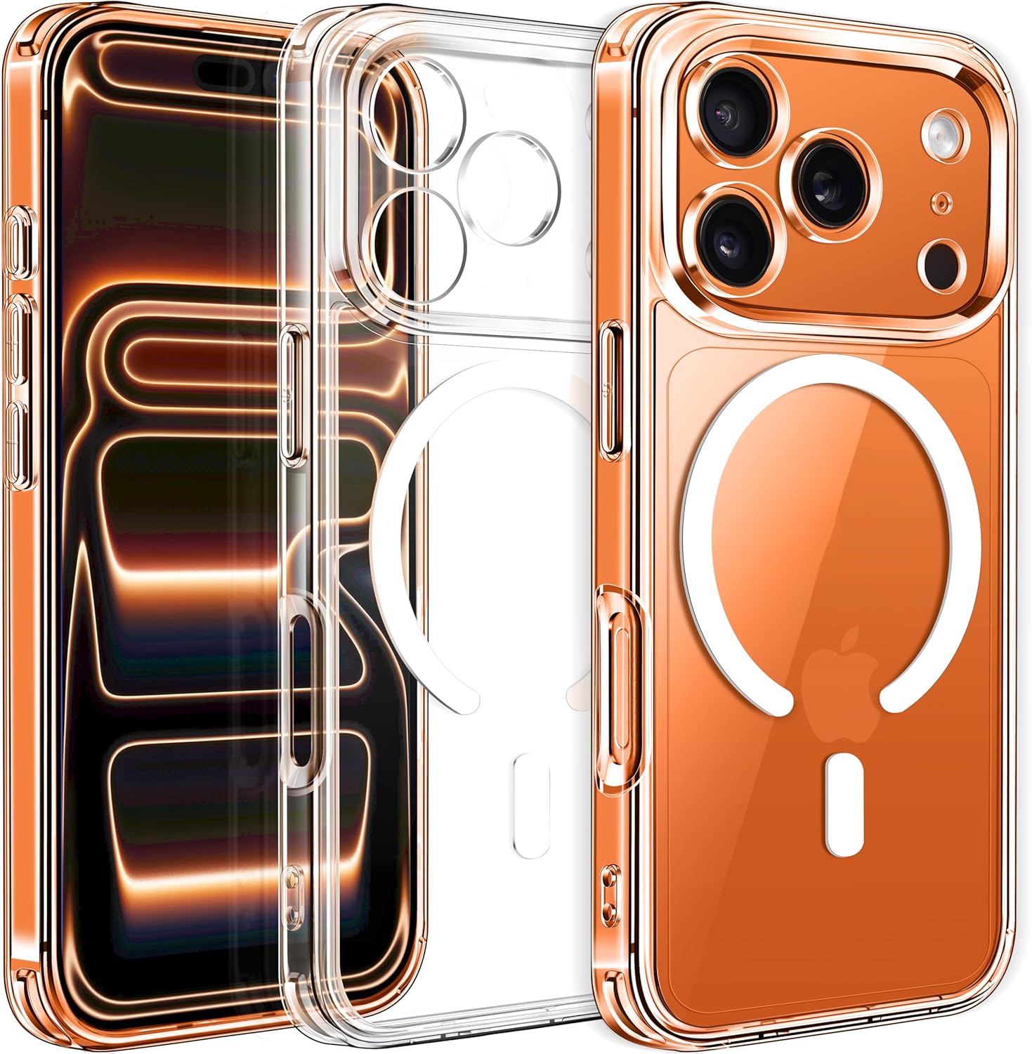 ivoler Klar Magnetisch H¨¹lle f¨¹r iPhone 17 Pro, [Kompatibel mit MagSafe] [Nie Vergilbung] [Milit?rischer Schutz] Sto?fest Kratzfest Transparent Schutzh¨¹lle Durchsichtige Handyh¨¹lle Case