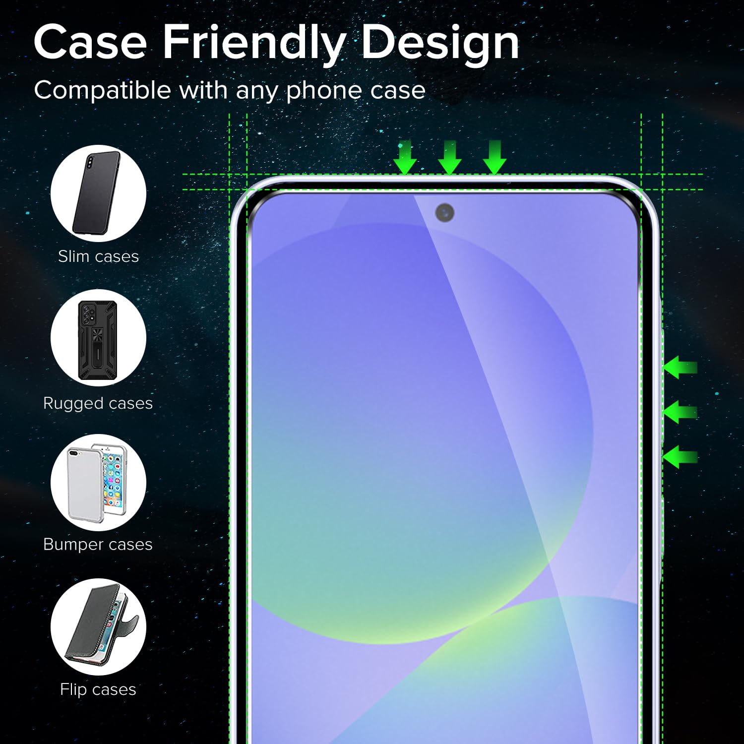 ivoler Screen Protector for Samsung Galaxy A37 5G /A36 5G, with Alignment Frame Tool, 30-second installation,[2 Pack] 9H Hardness Tempered Glass, Anti-Scratch Film, Anti-Bubble