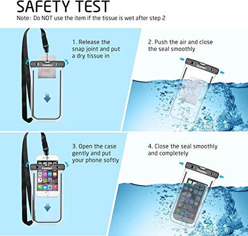 [4 Pezzi] iVoler Custodia Impermeabile Smartphone