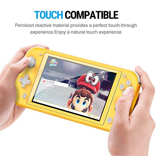 <transcy>[4 pezzi] Pellicola salvaschermo in vetro temperato per Nintendo Switch Lite, iVoler HD trasparente, alta definizione, trasparente antigraffio con anti-impronta senza bolle Switch Lite 2019</transcy>