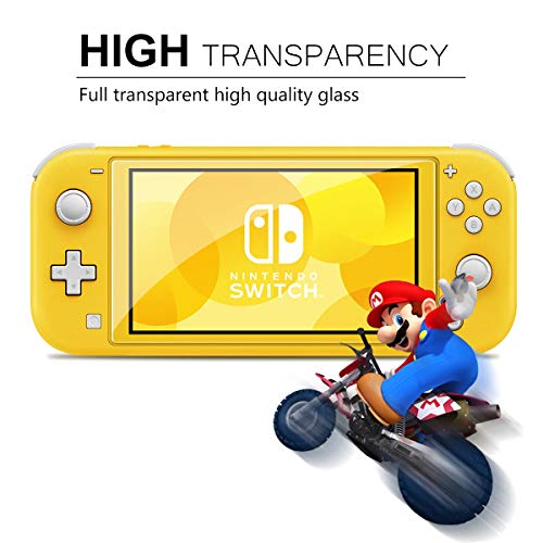 <transcy>[4 pezzi] Pellicola salvaschermo in vetro temperato per Nintendo Switch Lite, iVoler HD trasparente, alta definizione, trasparente antigraffio con anti-impronta senza bolle Switch Lite 2019</transcy>
