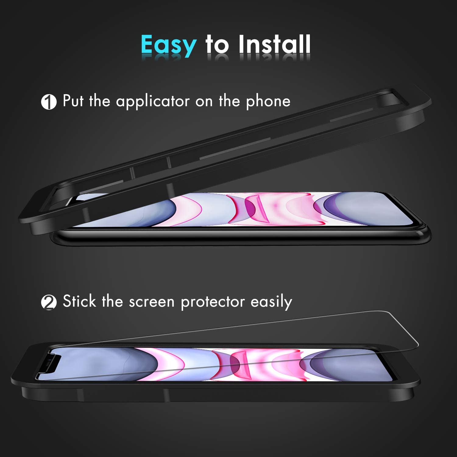 6 Pack] iVoler [4 Pack] Screen Protector for iPhone 11 and iPhone XR