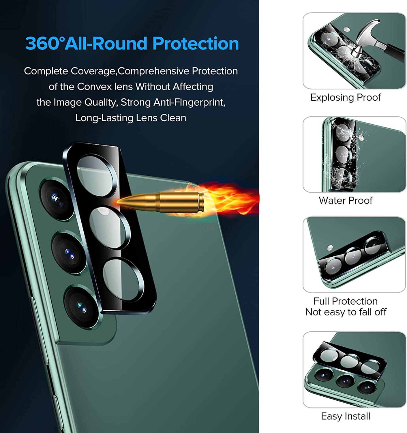 Tempered Glass Screen Protector for Samsung Galaxy S22 5G