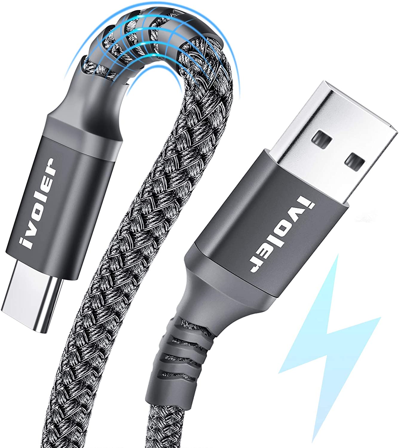 ivoler [3-Pack] USB C Cable
