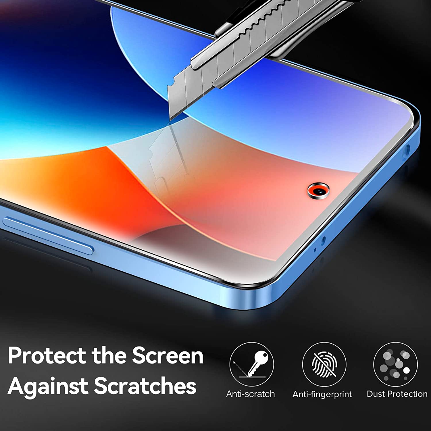 ivoler 3 Piezas Protector de Pantalla para Xiaomi Redmi Note 12 4G