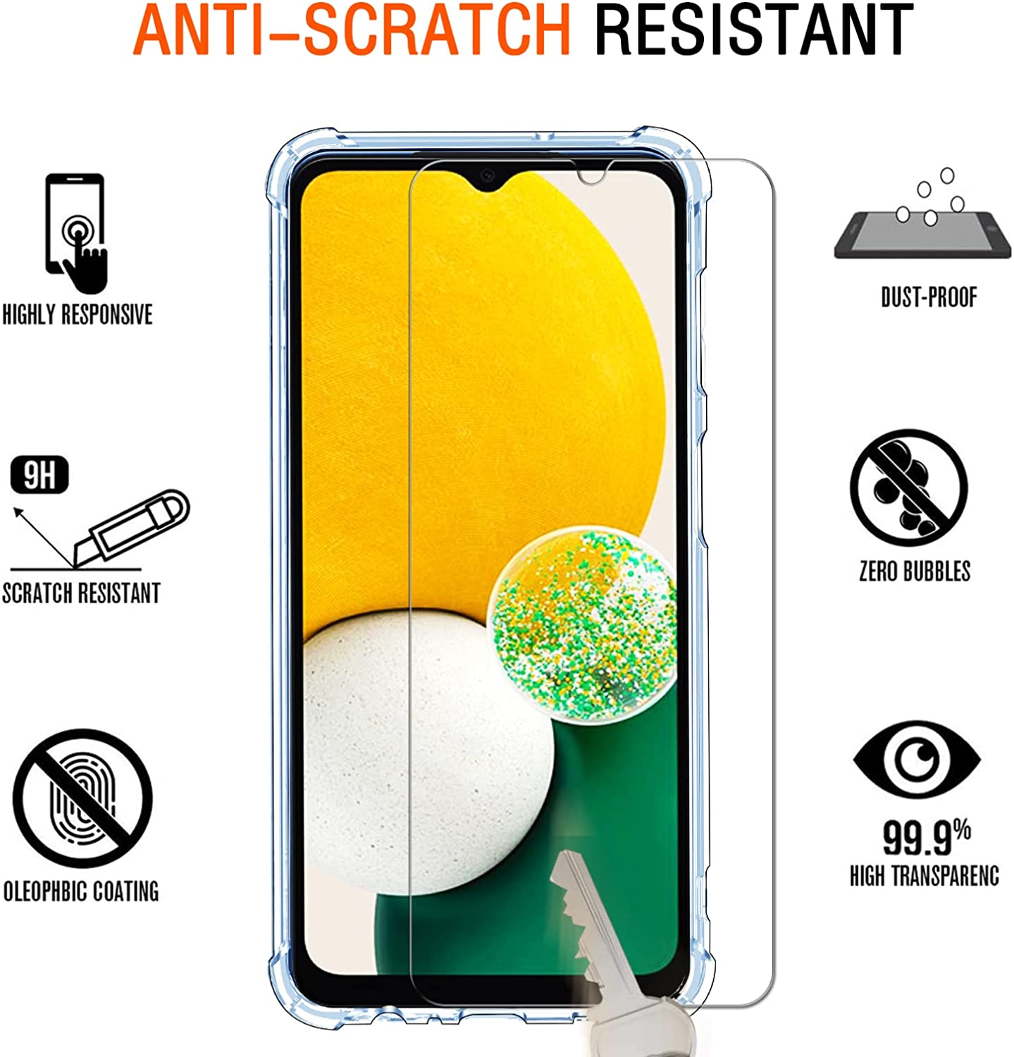 Pour Samsung Galaxy A04s Verre Trempé Téléphone Écran Protecteur