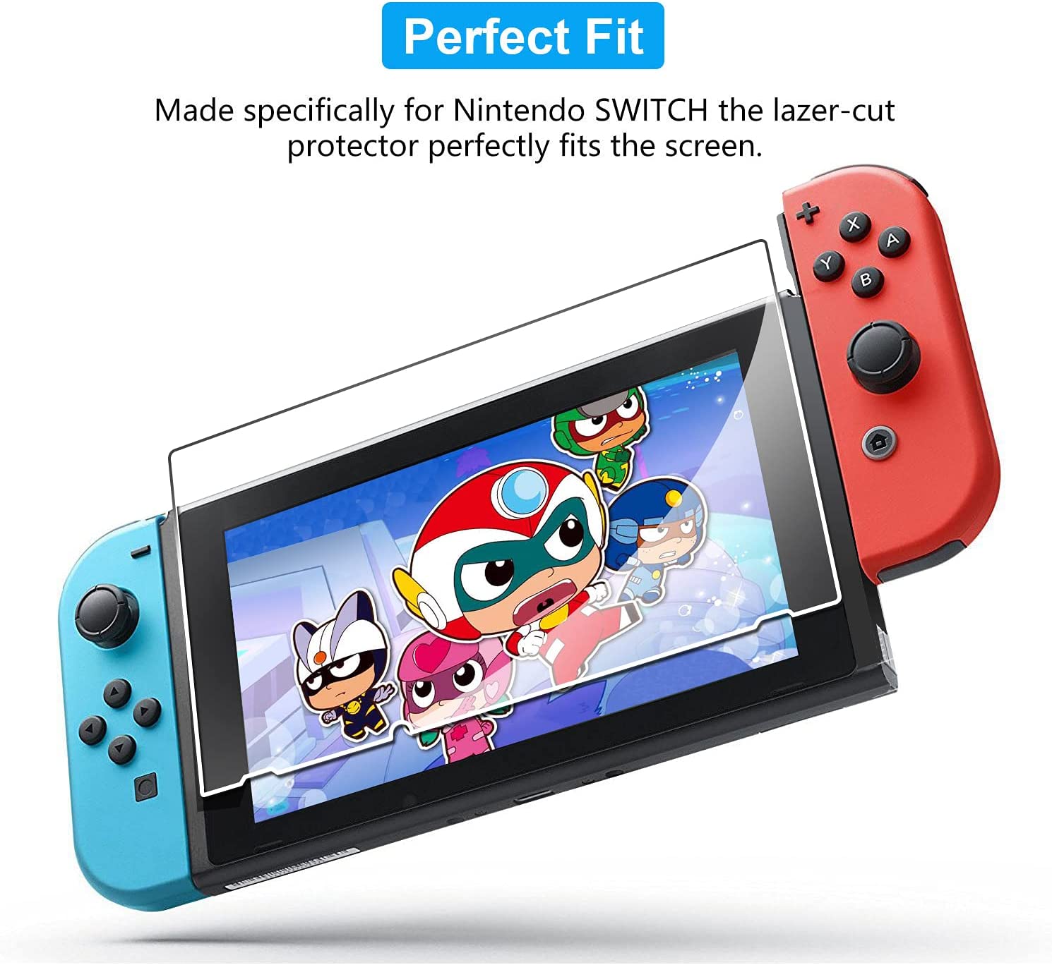 [3 Pack] Screen Protector Tempered Glass for Nintendo Switch