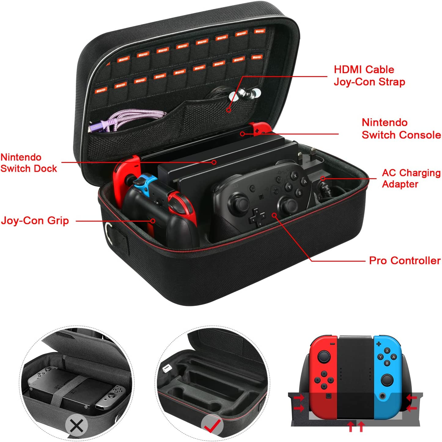 ivoler Funda Compatible con Nintendo Switch y Switch OLED