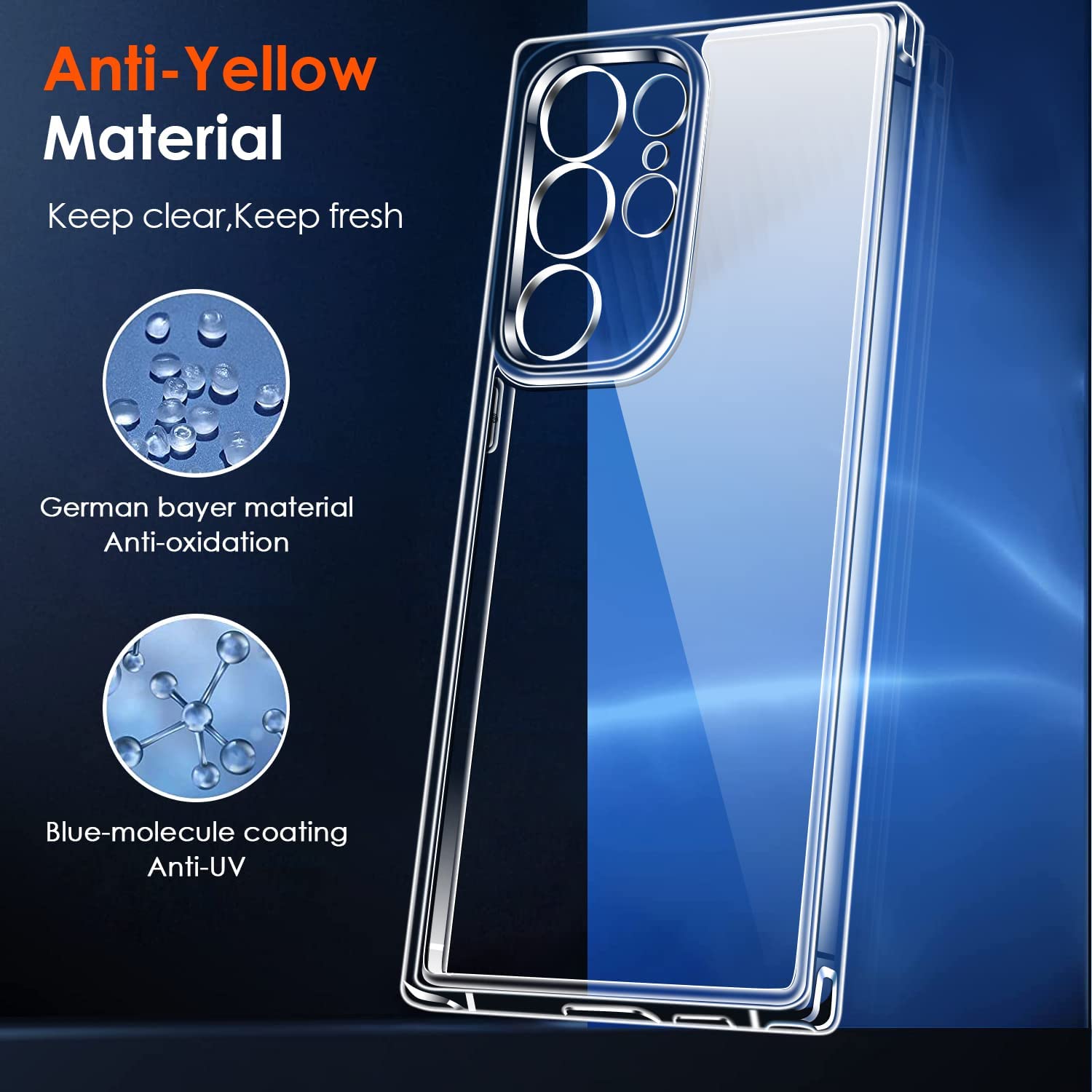 ivoler Coque pour Samsung Galaxy S23 Ultra 5G, Ultra Transparent Étui de  Protection en Silicone Antichoc avec Coins Renforcés, Clair Mince Souple  TPU Bumper Housse : : High-Tech