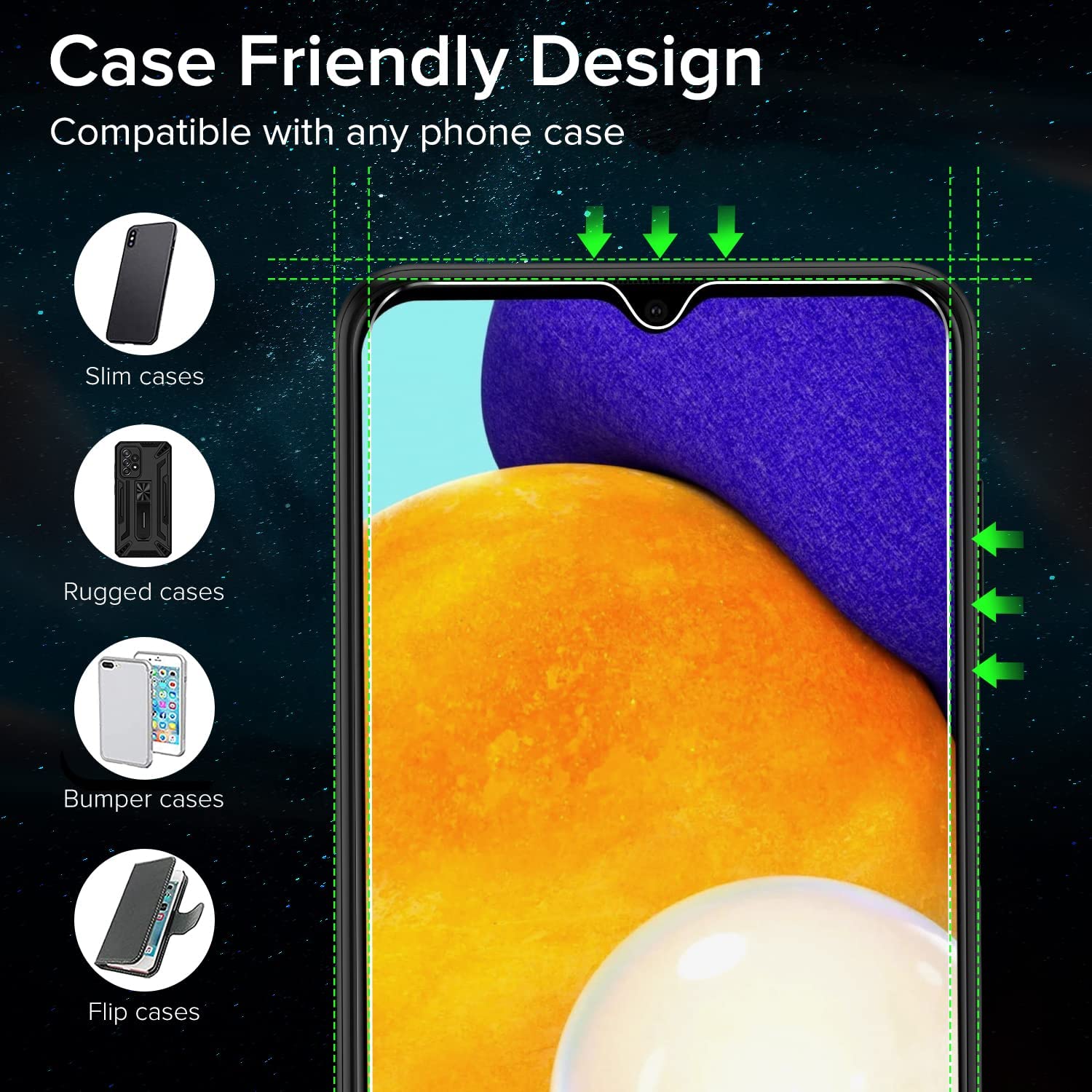 ivoler [4 Pack] Screen Protector Tempered Glass for Samsung Galaxy A13
