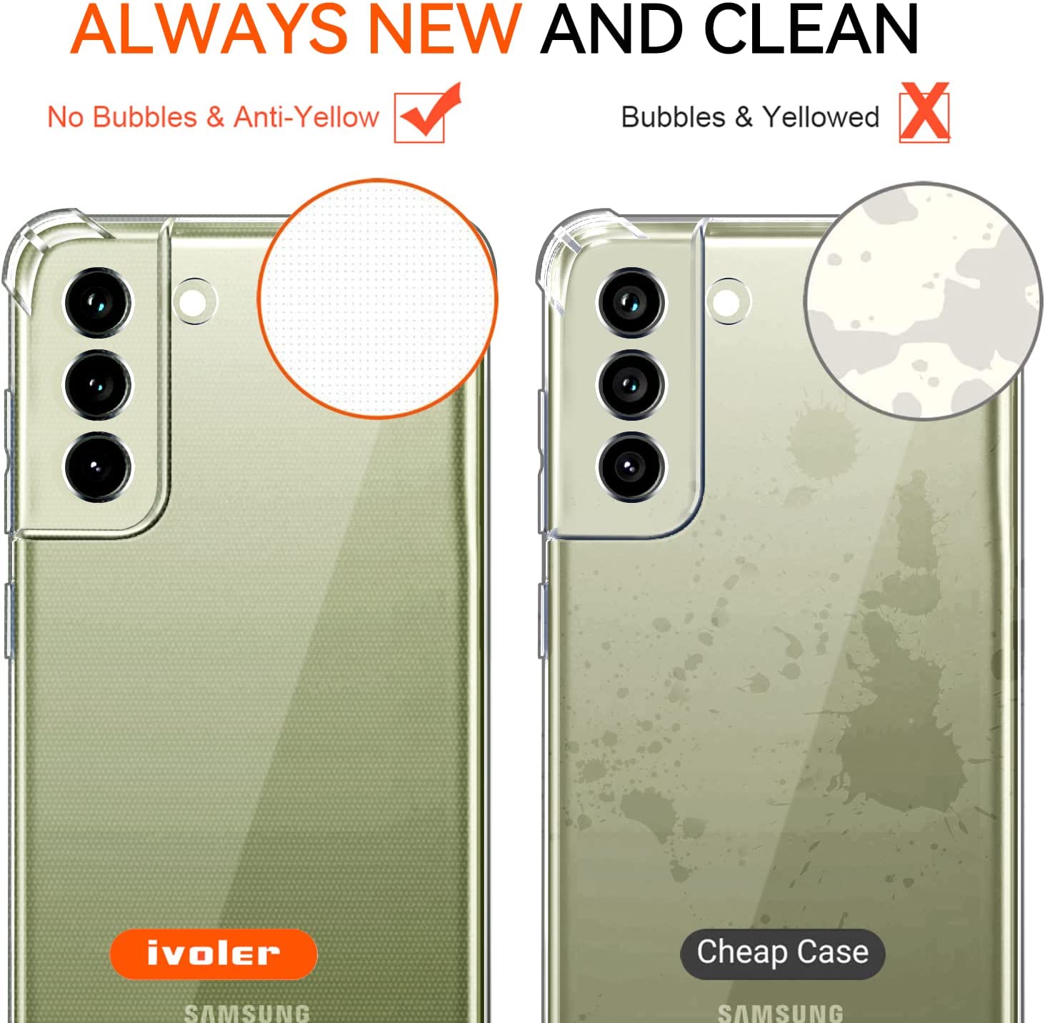 ivoler Case for Samsung Galaxy S21 FE 5G