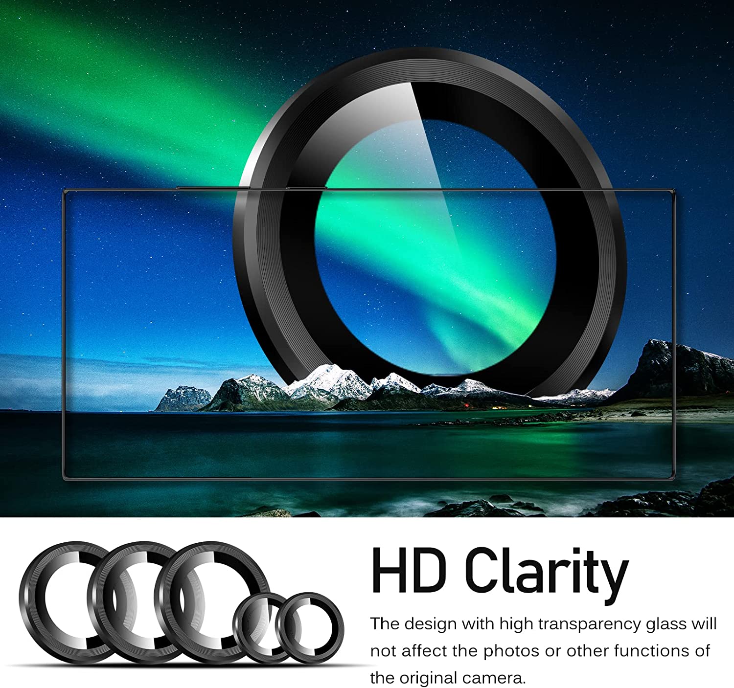 ivoler Camera Lens Protector for Samsung Galaxy S23 Ultra 6.8'' 5G (2023)
