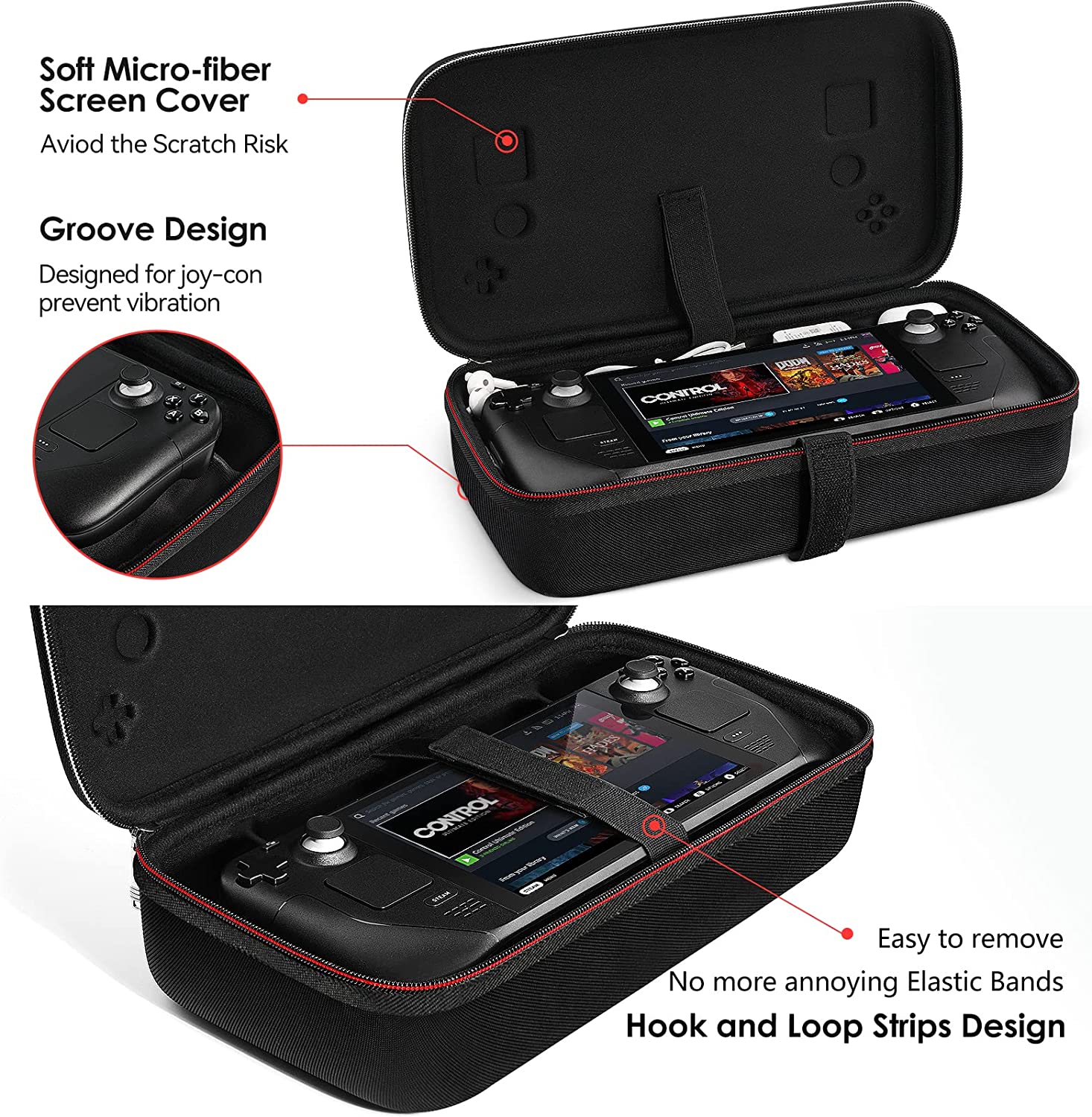 iVoler Steam Deck Case to Store and Carry Vavle Steam Deck and Accessories